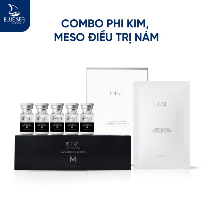 Combo phi kim, meso điều trị nám