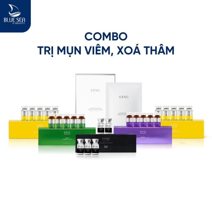 Combo cao cấp trị mụn viêm, xóa thâm